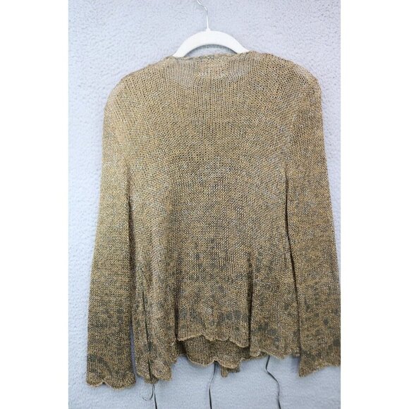 Double U Open Knit Tank and Cardigan-Size Medium-Gold Sparkle-Rare - Picture 10 of 16